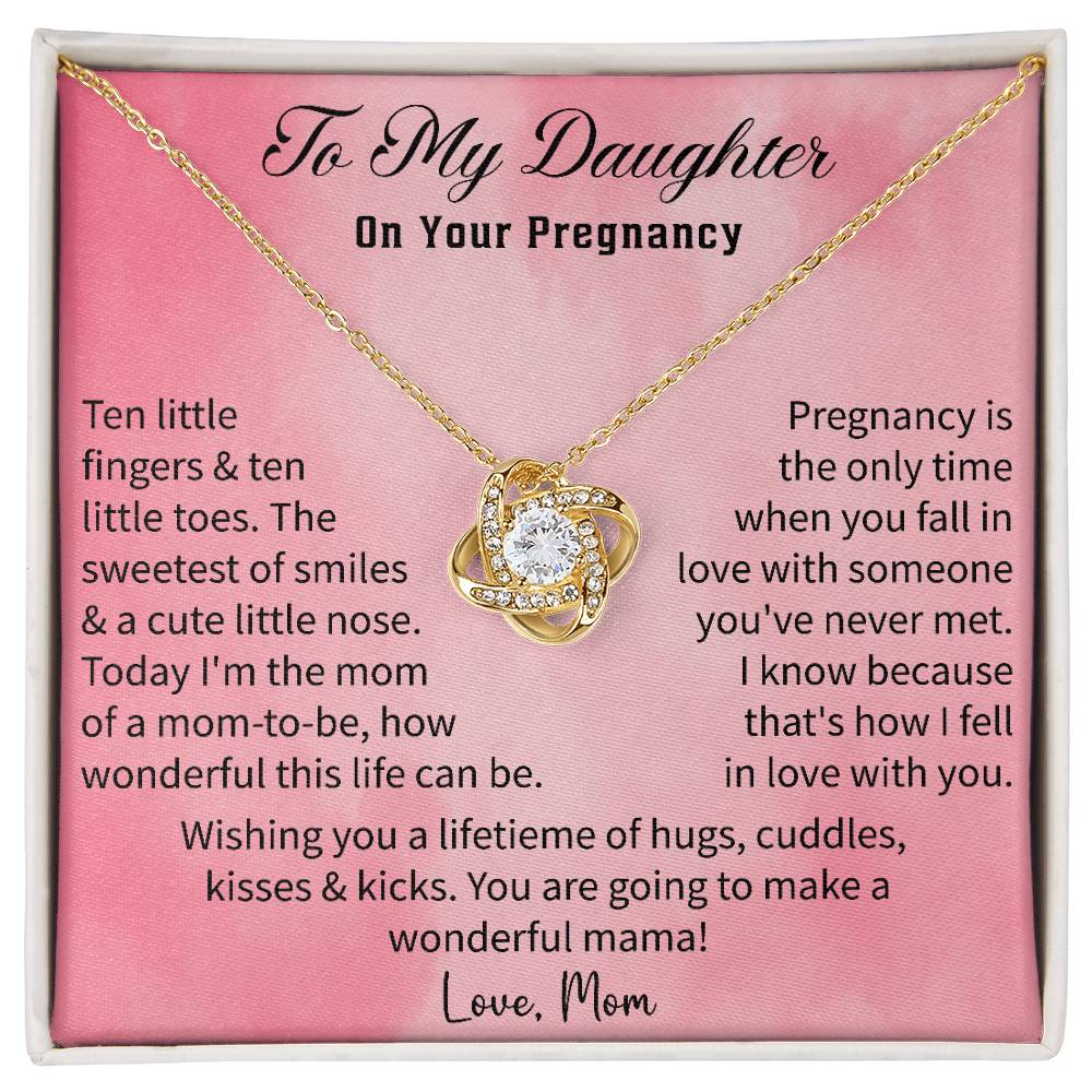 First Baby Necklace Gift for Daughter – Pregnancy & Baby Shower Jewelry from Mom | New Mom & Mom - to - Be Gift - Beauty Belliss
